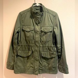 Olive green utility jacket small